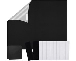 Nieuwe titel: Draagbare verduisterende jaloezieën balkon gordijnen 150x200cm met haak en lus tape voor slaapkamer, reizen en RV (zwart)