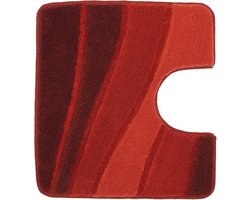 Nieuwe titel: Toiletmat rood 55 x 50 cm granaat - Ocean