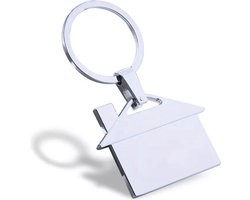 Nieuwe woning cadeau - sleutelhanger Metalen Huisje - verhuisd - Nieuw huis cadeau - Housewarming cadeau - Makelaardij