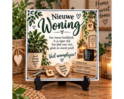 Nieuwe Woning Tegeltje – Veel Woonplezier – Origineel Cadeau voor Nieuw Huis
