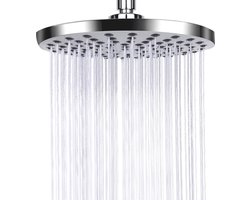 Nifkos - Regendouchekop Deluxe - ø 20 CM - Douchekop - Regendouche - Hoge Druk - Waterbesparende Douchekop - RVS - Anti-Kalk Douchekop - Hoofddouche - Wellness - Spa - Chroom - Rond - Regendouchekop - Geschikt Voor Badkamer - Zilver