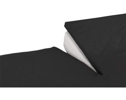 Nightkiss - Topcover - Katoen - 160x200 cm - BI-inkeping enkel - Tot 8 cm matrashoogte - Zwart