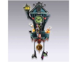 Nightmare Before Christmas klok - Decoratieve wandornament - Gebruik als thematische decoratie of cadeau - 1 stuk - Voor thuis of kantoor, multicolor