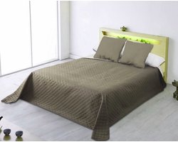 Nightsrest Bedsprei Brooke Linnen-Grijs Maat: 230x270cm - 2 persoons voor bedden van 140 en 160 cm breed