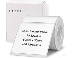 Niimbot Labels - Etiketten - Voor B21(S/Pro)/B1/B3S(Pro)/K3/B31 - 50 x 50 mm - 150 vellen - Wit