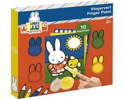 Nijntje creatief met vingerverf - creatief speelgoed knutselen junior peuter kleuter - vanaf 2 jaar - cadeautip junior