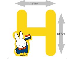Nijntje houten letter "H"