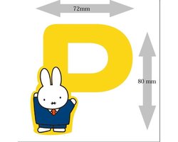 Nijntje houten letter "P"