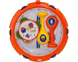 Nijntje Muziekset - Tamboerijn - Trommel - Klappertjes - Sambaballen - Speelgoedinstrumenten