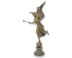 Niké van Samothrake - Bronzen Beeld - Godin van de overwinning - Kunst Sculptuur - Brons Decoratie - 39x39x66