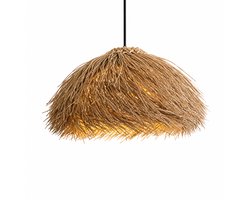 Niloc Raffia Hanglamp Naturel – Ø40 cm – Boho Ibiza Hanglamp – E27 – Woonkamer & Eetkamer