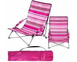 NILS CAMP Roze Kinder Kampeerstoel - Lichtgewicht & Opvouwbaar