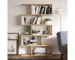 Nilüfer Boekenplank | 100% MELAMINE | Eiken - Emob - Boekenkast - Bruin - Melamine