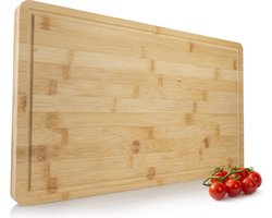 Nimma Snijplank - Incl. Sapgeul Rand - Borrel- en Tapasplank - Houten Snijplanken voor Keuken - Bamboe