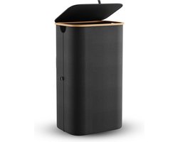 Nince Wasmand - 100L - Groot formaat - Wasmand met deksel - Sterk materiaal - Wassorteerder