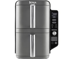 Ninja Double Stack Airfryer XXL - 9.5 Liter - Dubbele Gestapelde Lades - 6 Programma's - Inclusief Kookrekjes - SL400EU