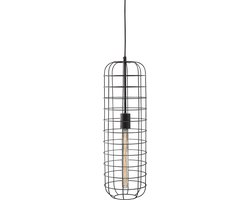 Nino Leuchten - Hanglamp PETE- Stoere industriële look - Staal - LED - Sfeervol en strak - Zwart - Industrieel -