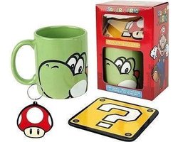 Nintendo - Super Mario: Yoshi Cadeauset - mok, onderzetter en sleutelhanger
