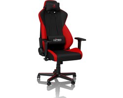 Nitro Concepts S300 Inferno Red Gaming stoel Zwart, Rood