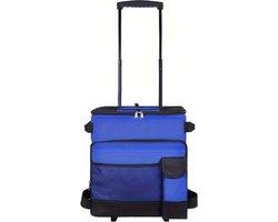 Nivard Koelbox - Koeltas - Frigobox - Autokoelbox - Lichtgewicht - Coolbox - Wielen - Draagbaar - Blauw