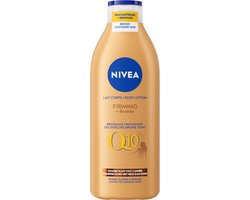 NIVEA Q10 Firming + Bronze Bodylotion Bruiner - Stevigere Huid en Natuurlijk Gebruinde Look - Hydraterende Lotion - Snelbruiner - Bruinen zonder Zon - Zelfbruiner Lichaam - 400 ml