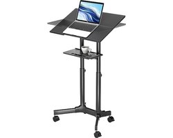 N.lux - Laptoptafel op wielen / Verstelbaar / Kantoor / Sta bureau
