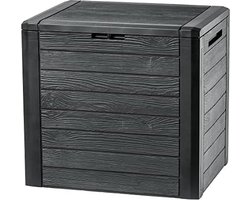 N.lux - Tuinbox klein / 140 Liter / Hout look / Tuinkist voor kussens