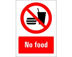 No food bord - kunststof 148 x 210 mm