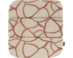 No Time To Waste Delphine zitkussen | Pearl Orange | 40x40cm