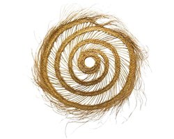Noa May | Oasis Wanddecoratie | Naturel | Zeegras | Boho | Handgemaakt Marrakesh/Marokko | Ø 55 x h 10 cm