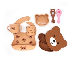 Nobl Amsterdam Baby Eetset – Siliconen Kinderservies met Zuignap – Bord, Kom, Slab & Bestek – BPA-vrij