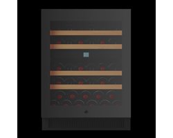 Noble 40 flessen - 2 zones - Zwart glazen front