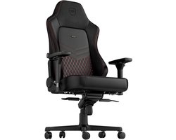 Noblechairs Hero Real leather gamestoel zwart/rood