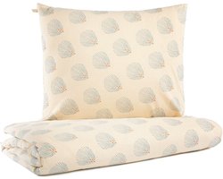 Nobodinoz Beddengoed Junior White Gatsby / Antique green - 100 x 150 cm