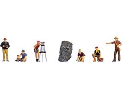 NOCH 15043 H0 Archeologen figuren Geverfd, Staand, Zittend