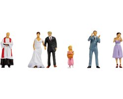 NOCH 15862 H0 Bruidspaar figuren Geverfd