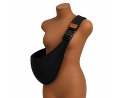 NOEA - Baby Carrier - Draagdoek - Peuter draagzak - Buikdrager - Eenvoudig - Ergonomisch - Verstelbaar - Stijlvol - Zwart