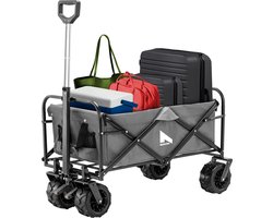 NOHRD Bolderkar Opvouwbaar - 80 kg draagkracht - 110 L - grijs