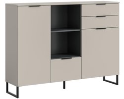 Noida dressoir 2 deuren, 1 vouwdeur, 2 lades, 2 planken kasjmier decor.