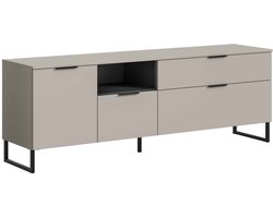 Noida Lowboard kasjmier NB zwart NB - 41x185x64cm