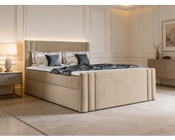 Noirvelle Boxspring – Koningstijl – Luxe Boxspring – Modern Design Bed – Comfortabel Hotelbed
