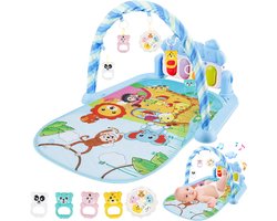 Nolad - Babygym - Speelkleed Baby - Baby speelmat - Baby speelmat met boog - Baby 0-36 Maanden - 57x75x43CM - Blauw