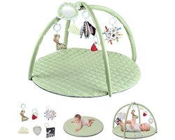 Nolad - Babygym - Speelkleed Baby - Baby speelmat - Baby speelmat met boog - Baby 0-36 Maanden - 85x85x54CM - Groen