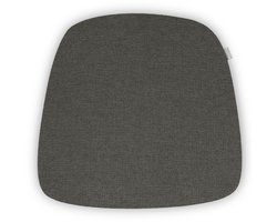 Nolon Fem Stoelkussen Antraciet / Zwart - Extra Dik - Voor Binnen - Zitkussen Eetkamer - Trapezium Vorm - met Antislip