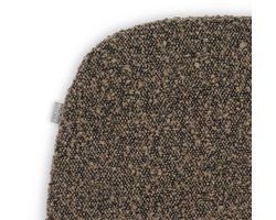 Nolon Fem Stoelkussen Bouclé Bruin - Voor Binnen - Zitkussen Eetkamer - Trapezium Vorm - met Antislip