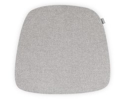 Nolon Fem Stoelkussen Lichtgrijs - Voor Binnen - Zitkussen Eetkamer - Trapezium Vorm - met Antislip