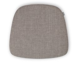 Nolon Fem Stoelkussen Warm Grijs - Voor Binnen - Zitkussen Eetkamer - Trapezium Vorm - met Antislip