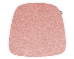 Nolon Fem Stoelkussen Zacht Roze - Voor Binnen - Zitkussen Eetkamer - Trapezium Vorm - met Antislip