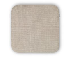 Nolon Jul Stoelkussen Beige - Vierkant - Voor Binnen - Zitkussen Eetkamer - met Antislip - 34 x 34 cm