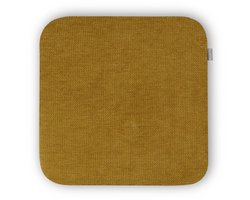 Nolon Jul Stoelkussen Mosgroen - Vierkant - Voor Binnen - Zitkussen Eetkamer - met Antislip - 34 x 34 cm